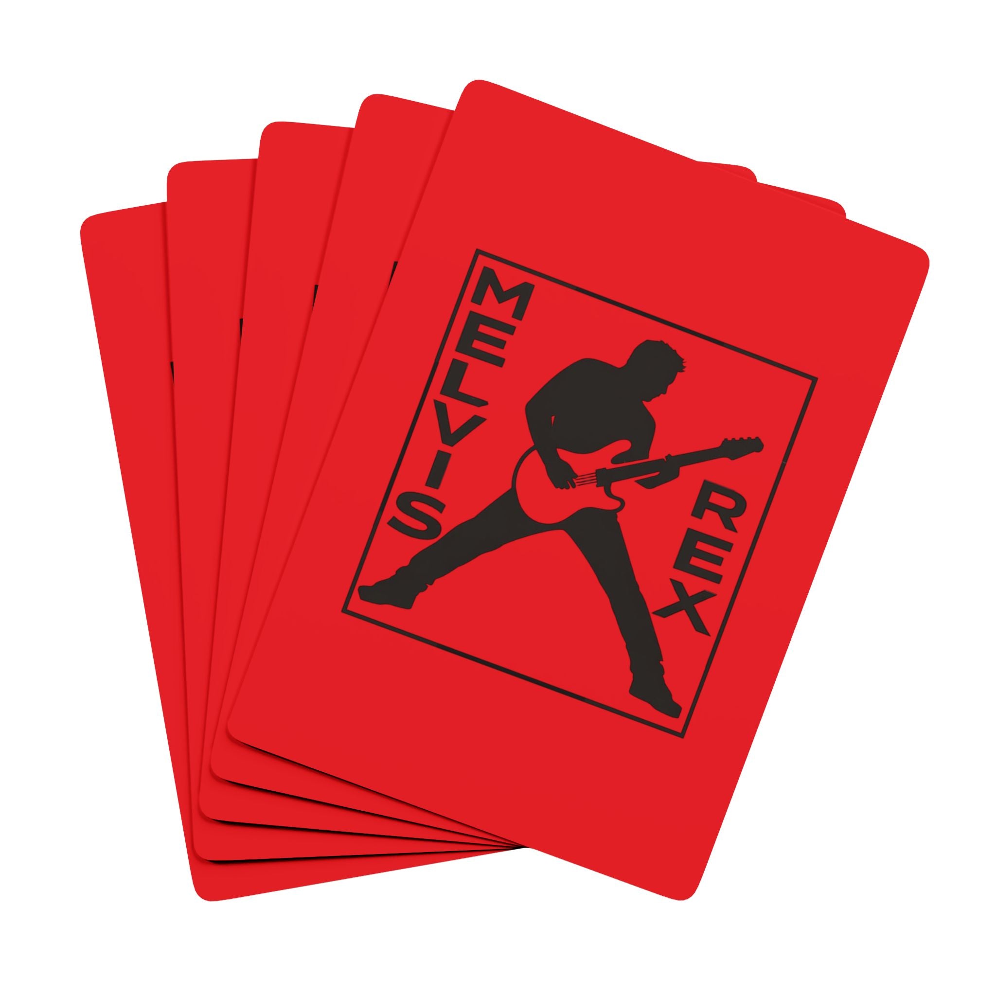 Melvis Rex Logo Poker Playing Cards